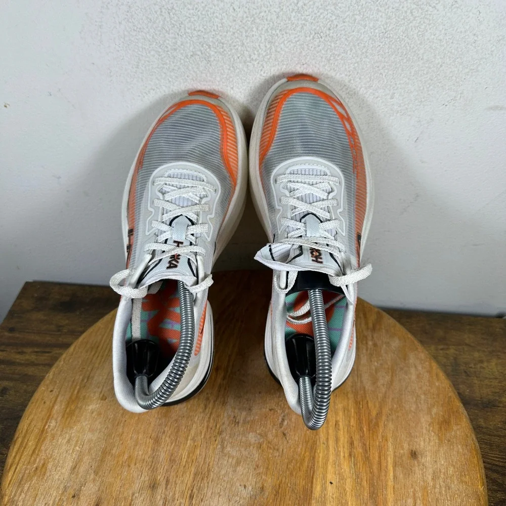 Hoka One One Cielo X1 2.0 Women's Shoes Orange White Size 6.5 1162053 PLV